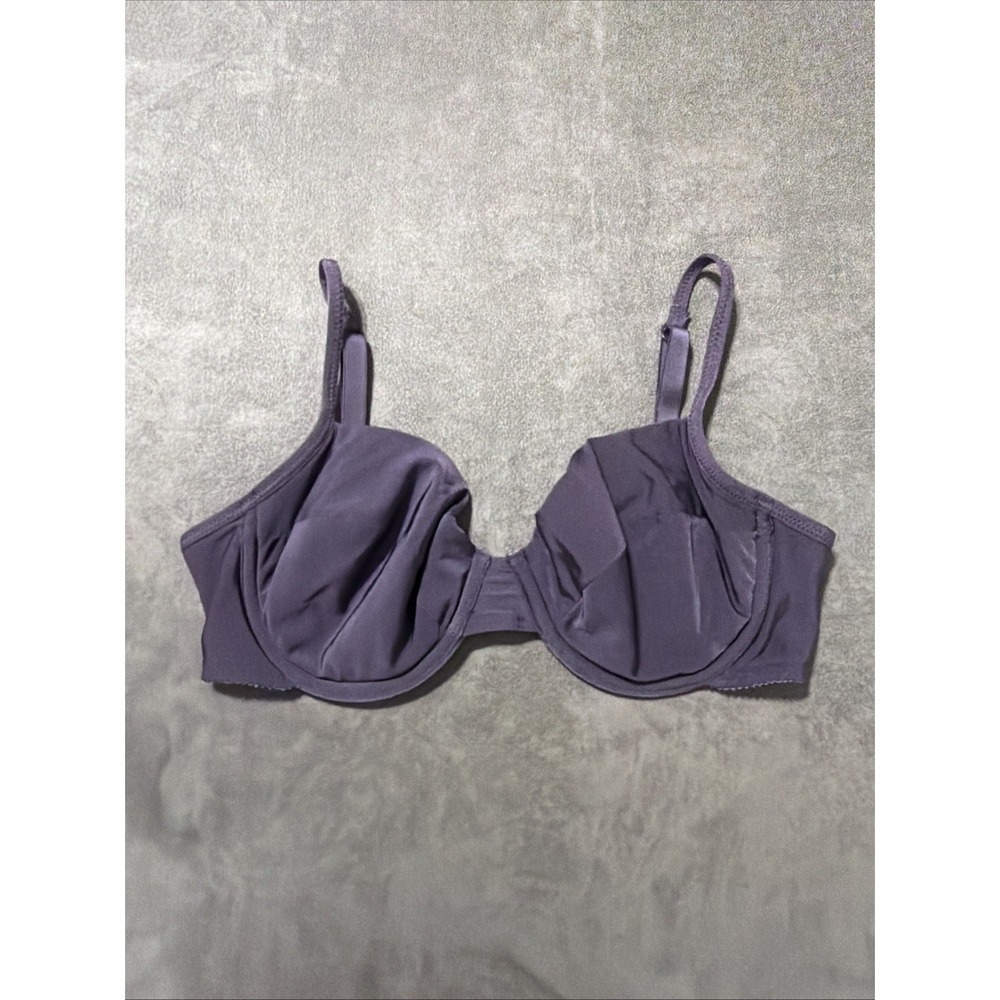 Vintage Vassarette 75-233 Second Skin Lightly Lined Bra Purple 34C